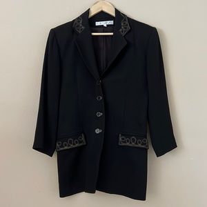 Embroidered Blazer